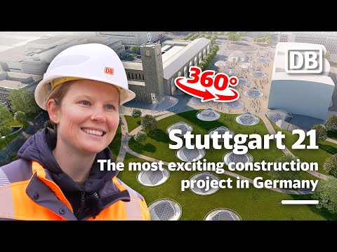 Stuttgart 21 Baustellenführung mit Tamara Myers – Baustand der neuen Bahnsteighalle