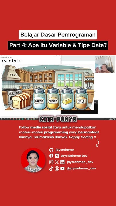 Part 4 | Apa itu Variable & Tipe Data - Belajar Dasar Pemrograman # ...