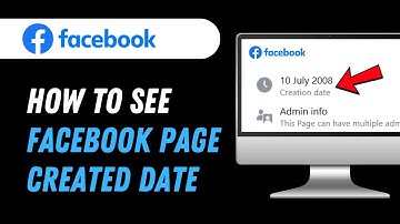 How to see Facebook page created date