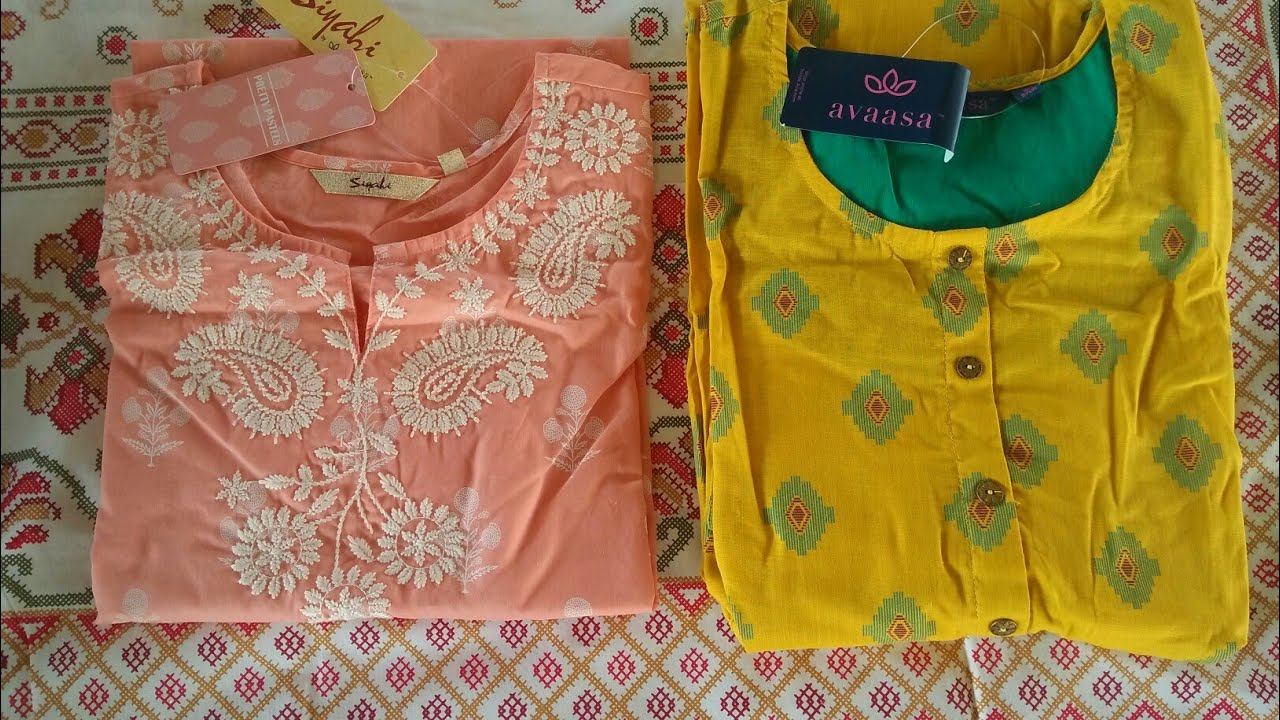 Trends avaasa kurti collection | avaasa brand kurti Rs.499, Rs.599, Rs.699  | College wear kurti - YouTube