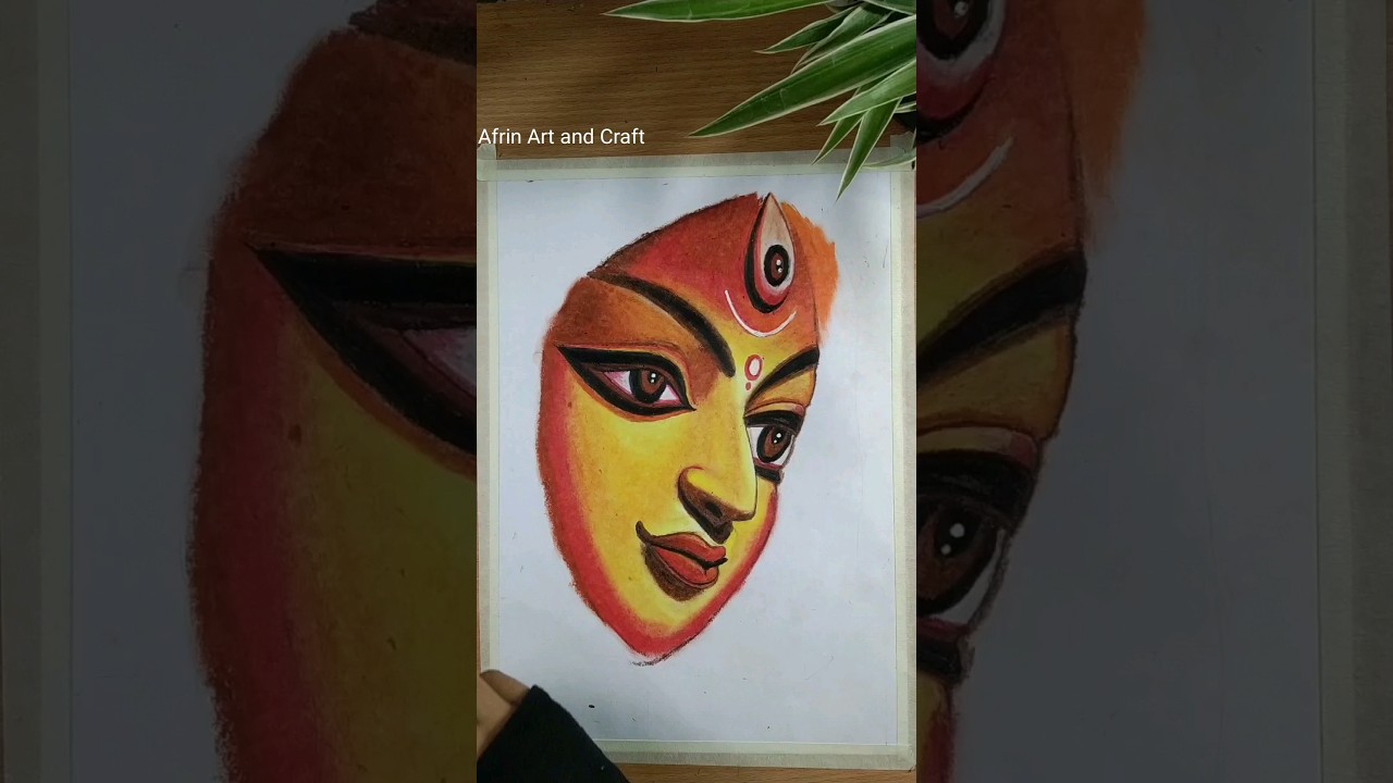 Durga Maa Drawing 😍❤️||how to draw durga maa 