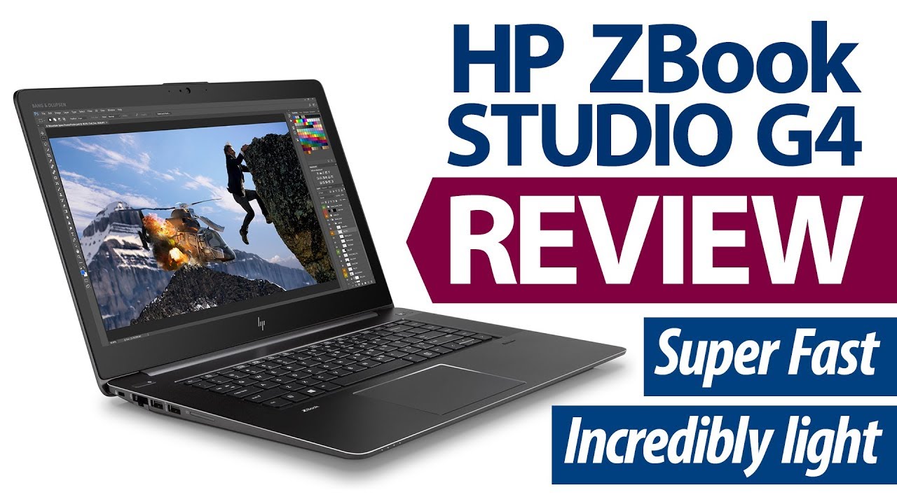 HP ZBOOK STUDIO G4 REVIEW! Insane Workstation Performance that's