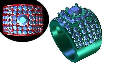 how to design ring with matrix 8 3d modeling software #202 #umphumrin #jewelrydesign #trending