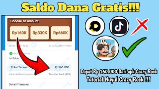 Cara Cepat Mendapatkan Saldo Dana Dari Aplikasi Crazy Rock | Cara Nuyul aplikasi Crazy Rock !!!
