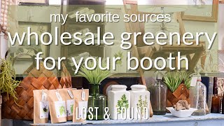 My Favorite Wholesale Sources for Faux Greenery for your Antique Booth | Antique Booth Tips