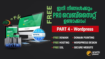 FREE DOMAIN, FREE HOSTING, FREE SSL, WORDPRESS DESIGN - PART4 | MALAYALAM