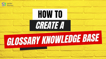 How to Create a Glossary Knowledge Base Page by using EazyDocs Glossary Widget