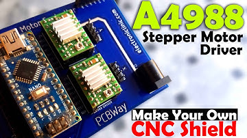 A4988 Stepper Motor Driver with Arduino, NEMA17, A4988 Driver and Arduino, A4988 Pinout