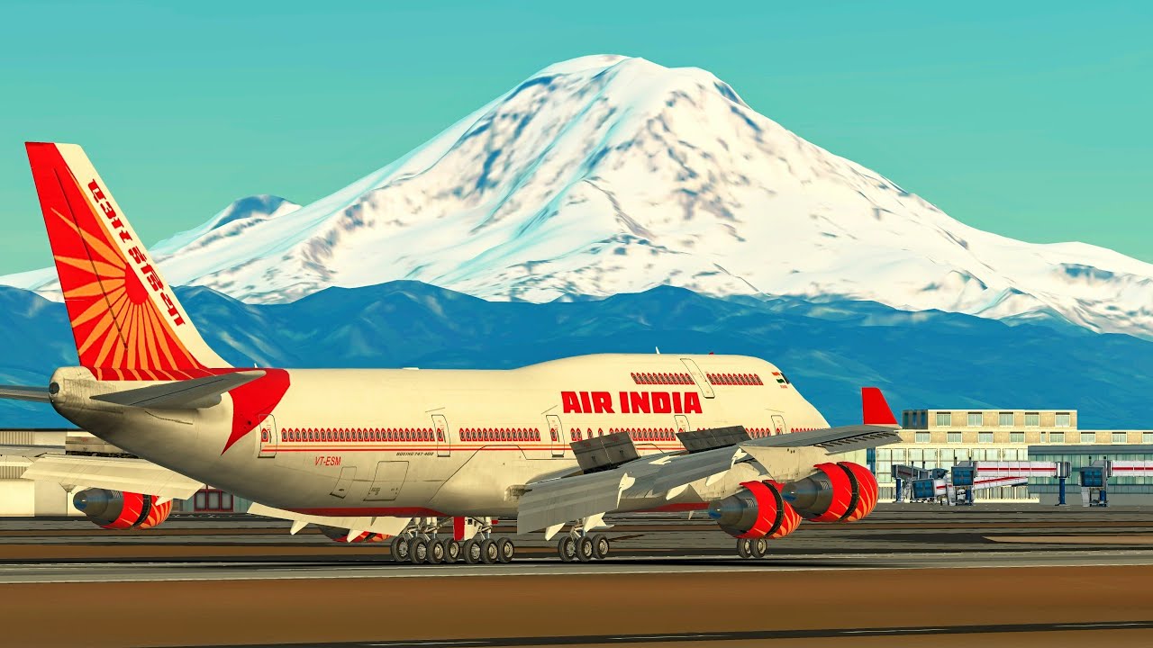 Air India 747's powerful takeoff from San Francisco🇮🇳 airindia 747 
