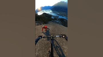 No one expected that! #mountainbiking #mtb #rockclimbing #wingsuit