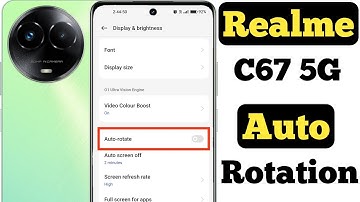 How to enable auto rotation in Realme C67 5G || Realme C67 5G me auto rotation kaise on kare ||