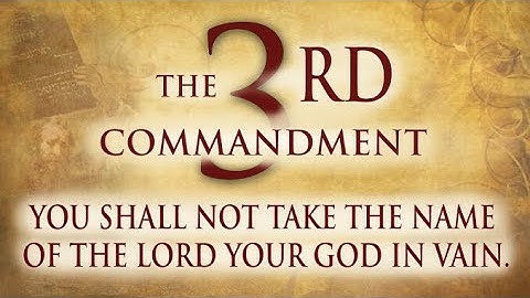 The Third Commandment (Part 2) - Alric Williams