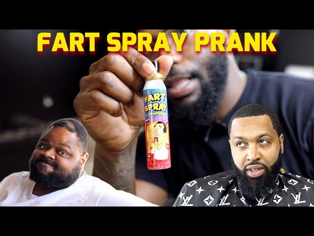 Making my clients smell the WORST fart spray ever 