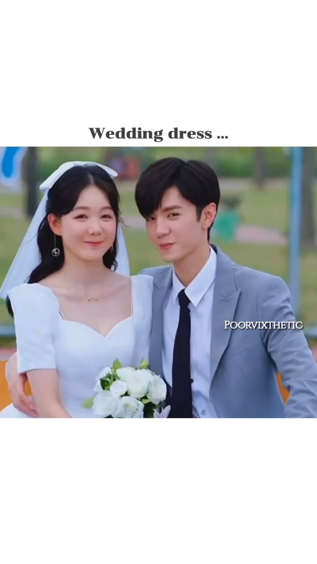 From school uniform to wedding dress... #trending our secret ? @poorvixthetic339