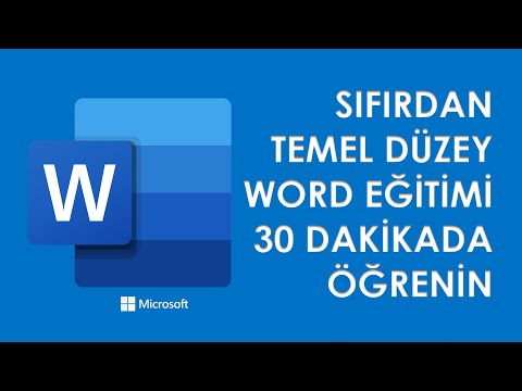 MİCROSOFT WORD KULLANIMI 2021 / SIFIRDAN TEMEL DÜZEY WORD EĞİTİMİ / SADECE 30 DAKİKADA WORD DERSLERİ