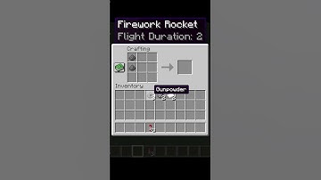 Craft firework rocket flight duration 1, 2, 3 | Minecraft Shorts
