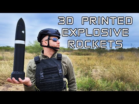 3D Printed Explosive Rocket Testing | Feat D&S Creations