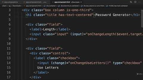 password generator app in angular- part 15