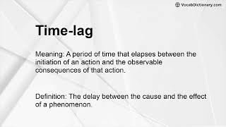 Time-lag Meaning