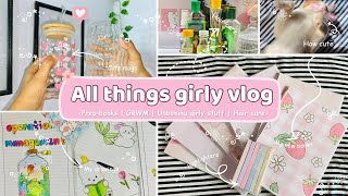 All things girly vlog 🐰☁️💗| සිංහල | #grwm #unboxing #haircare #aesthetic #moreviews  #fypシ #explore 