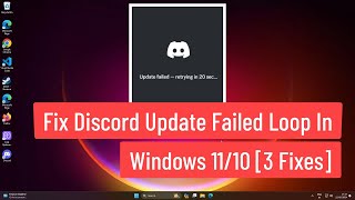Discord Update failed loop in Windows 11/10 [3 Fixes]