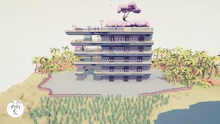 TABS Hotel 300 Zombie Attack in TABS Map Creator Modern Building Totally Accurate Battle Simulator