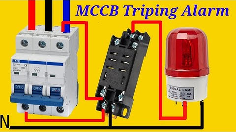 Standard MCB Trip Indicator Circuit in Urdu/Hindi
