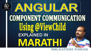 #angular Angular | @ViewChild Decorator | Component Communication In Angular | In Marathi #ViewChild