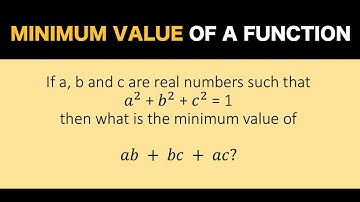 Minimum Value of a Function