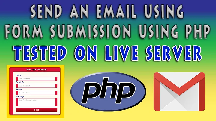 Send An Email On Form Submission Using PHP | Contact Form Using HTML5 & CSS3 | Part 2