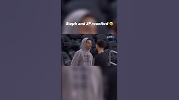Steph Curry And Jordan Poole Hug It Out Before The Warriors VS Washington Game😊