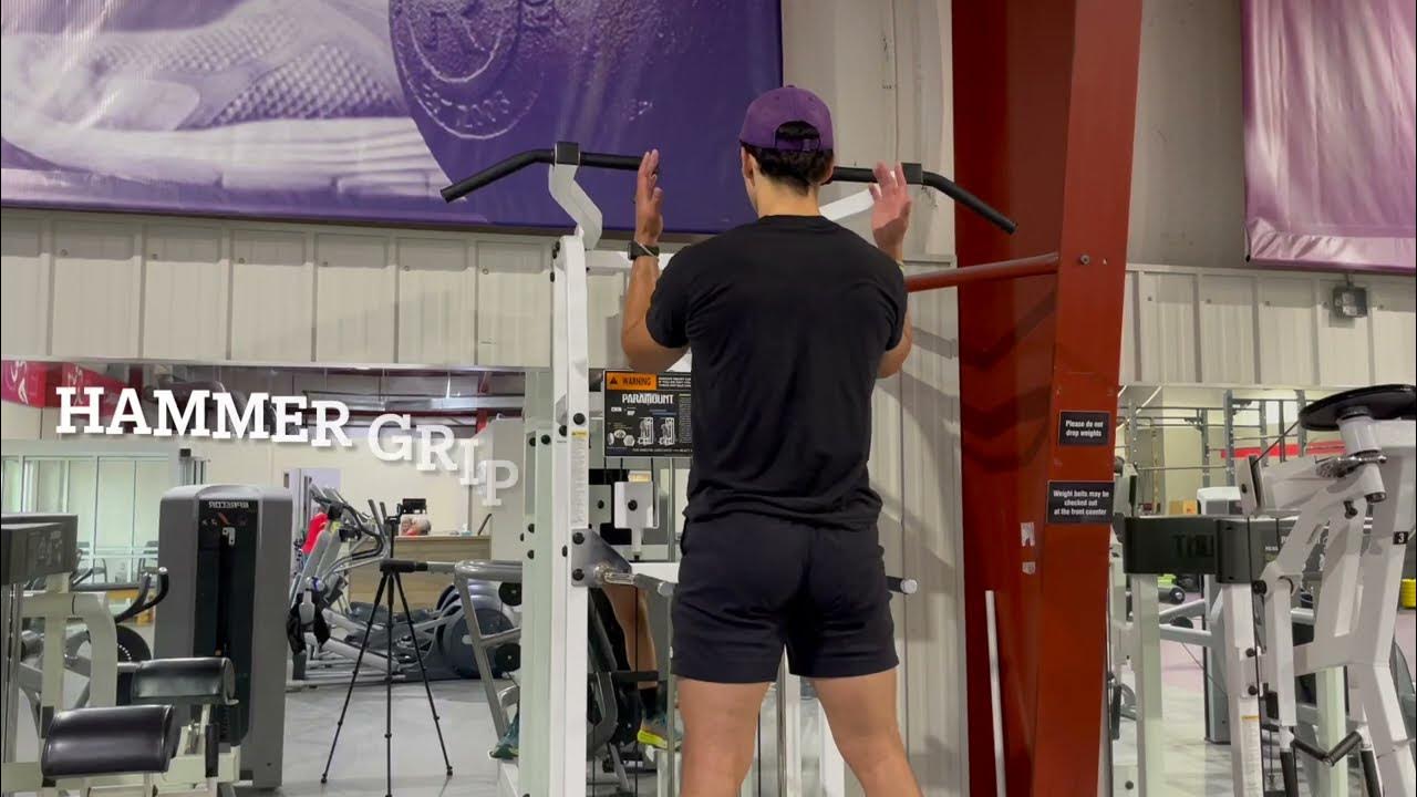 Hammer Grip Pull up 5 23 hold Assist Machine YouTube