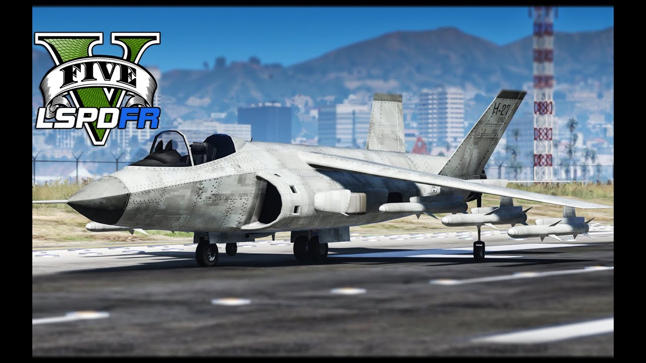 GTA 5 - LSPDFR Ep99 - Hydra Military Jet Patrol ft. Stolen Tank!!