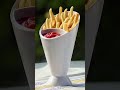 French Fries & Snack Holder with Dipping Sauce Bowl Party Serving Cone Stand 🍟✨#viral #trending #fyp