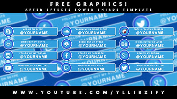 Free Graphics: After Effects Video lower thirds template pack with tutorial by @YLLiBzify