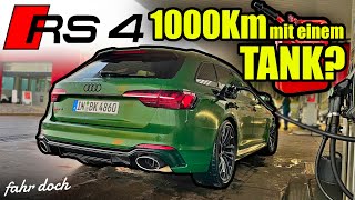 UNTER 6L/100Km PAMPERSBOMBER mit 450PS? AUDI RS4 Avant Hypermiling | Fahr doch