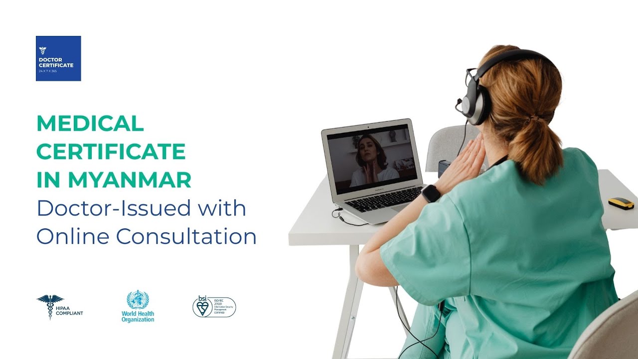 Get Your Doctor-Issued Medical Certificate Online in Myanmar