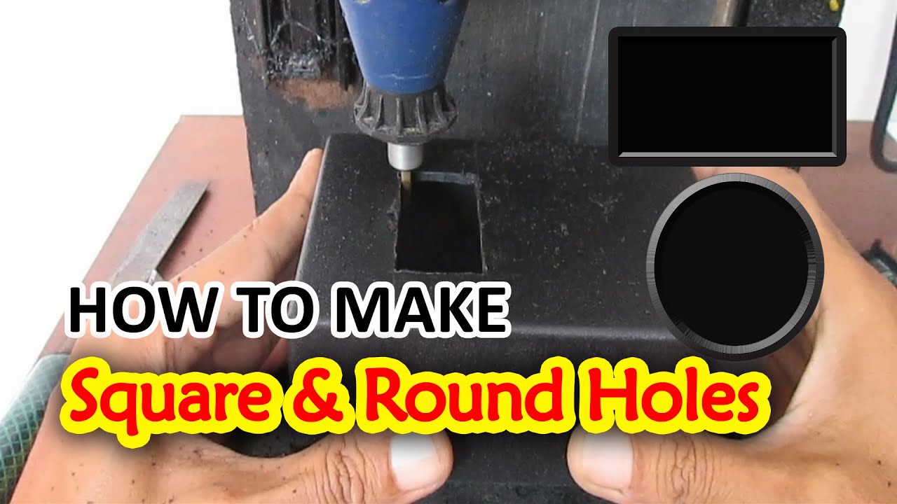 How To Make Square Hole And Round Holes In Electronic Boxes