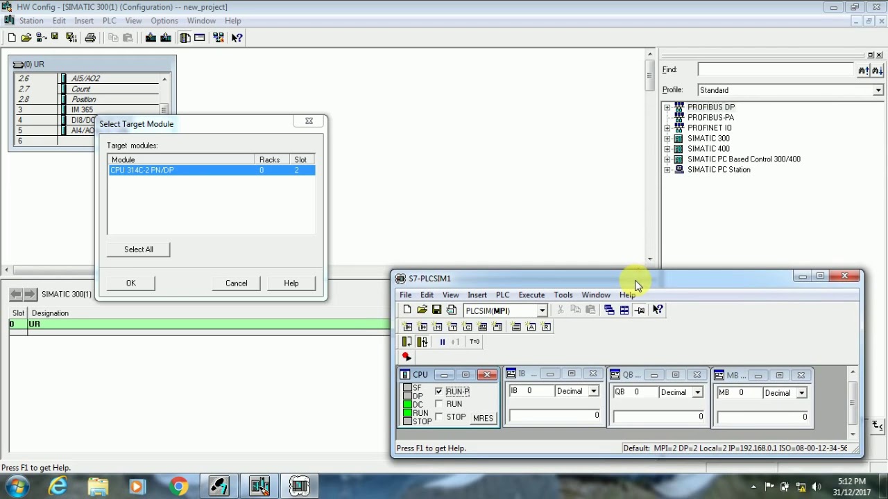 Create new project in simatic manager. - YouTube