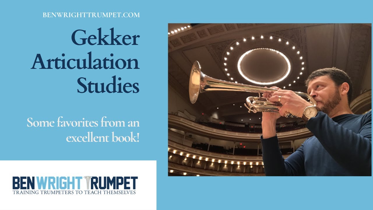 How to play Gekker Articulation Studies for Trumpet with Ben