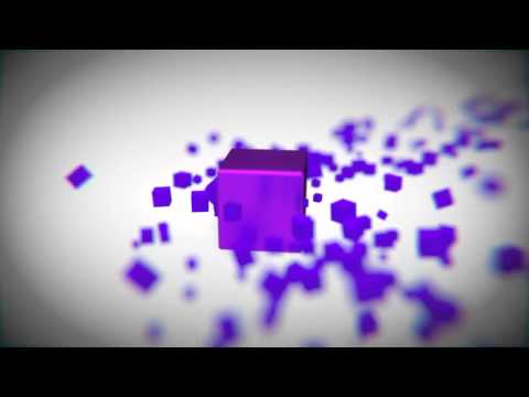 3D Sound Visualization Purple Cubes