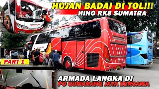 #PART1 || Jakarta - Padang Naik bus Gumarang Jaya Bersama Jetliner Hino RK8