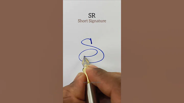SR Short Signature #shorts #signature #satishcalligraphy