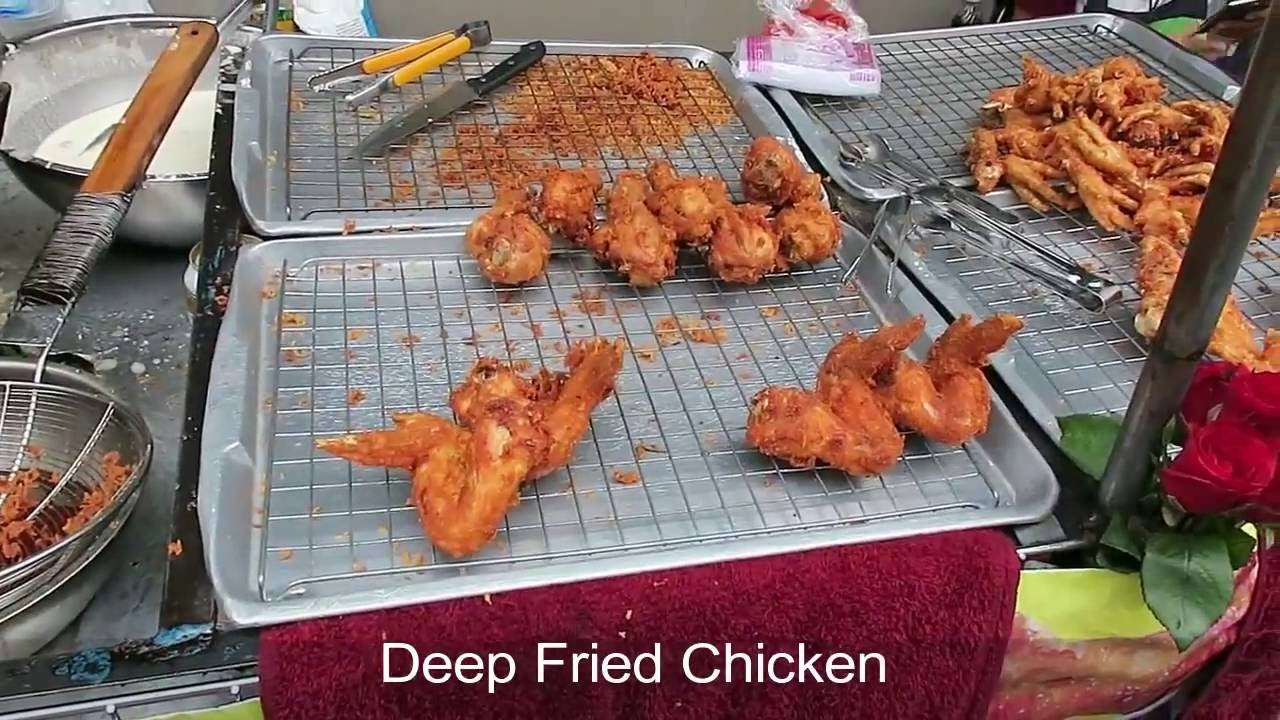 Street Food Bangkok Fried Chicken Thailand Street Food Youtube