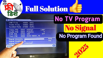 DD FREE DISH Delete Channel Wapas Kaise laye | DD free dish Delete program Recover | No Tv Program