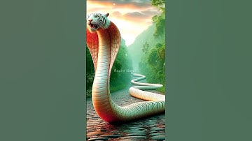 Half Tiger, Half Snake Caught on Road | Unreal AI-Generated Creature! #snake #tiger #horror