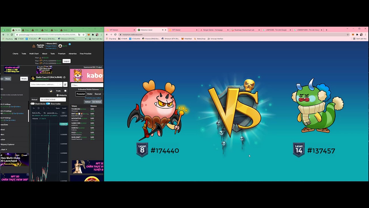 TÌNH HÌNH RACA VÀ NFT TRONG GAME METAMON - NGÀY 11/10 - YouTube