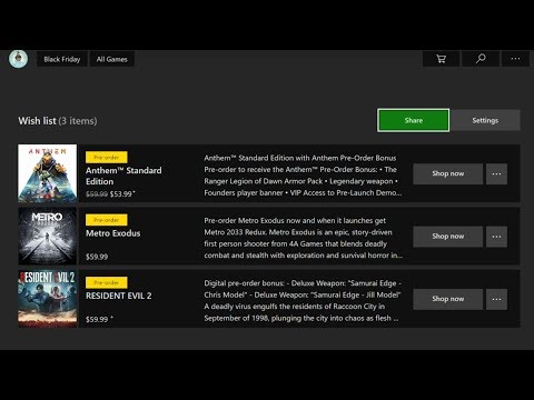 New Xbox One Update - Xbox Wish List! How to Use and Share With Friends