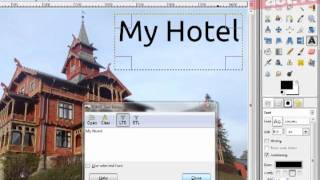Add a translucent effect to text in The Gimp
