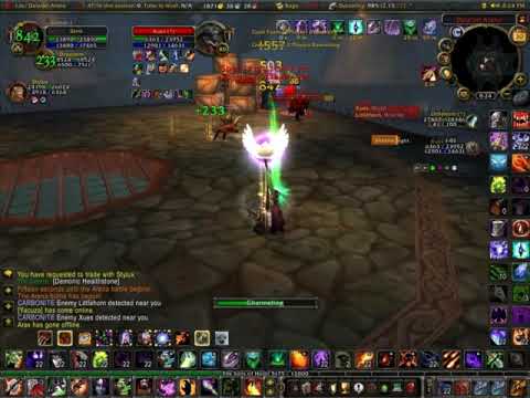 Arena 2-2 PvP - Undead Warlock and Blood Elf Paladin